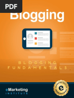 Blogging Marketing Course Emarketing Institute Ebook 2018 Edition PDF