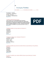 Fonetica Fonologia Cuestionario