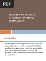 Nature and Scope of Strategic Financial Management