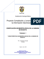 ZONIFICACION GEOMORFOLOGICA DE LA SABANA DE BOGOTA Vol I PDF