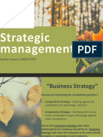 Strategic Management: Rafika Aninda 120820170527