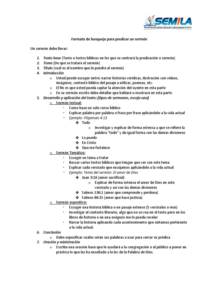 PDF) LA ELABORACIÓN DE UN SERMÓN EXPOSITIVO