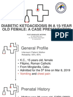 Case Presentation On Diabetic Ketoacidosis