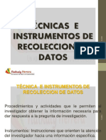 Técnicas e instrumentos de recolección de datos