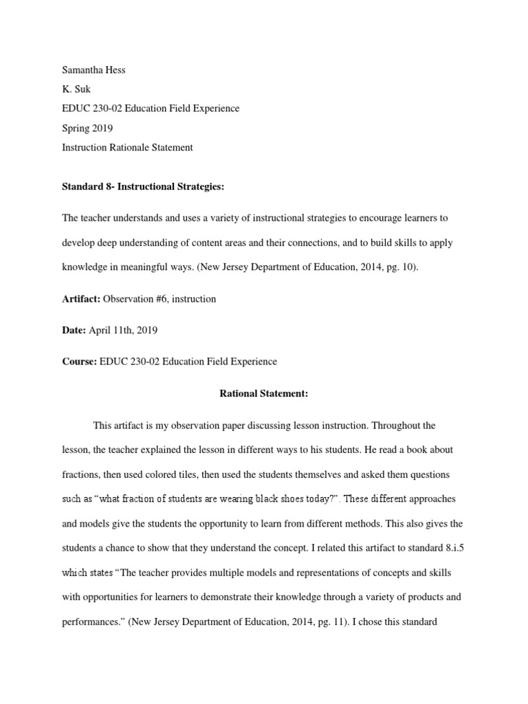 Instructional Strategies in Education | PDF | Understanding | Teachers