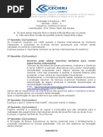 AP1 2013-2 Comércio Exterior - Gabarito