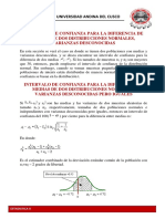 Intervalo de Confianza para La Diferencia de Medias