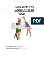 Proyecto Deportivo de Vóley