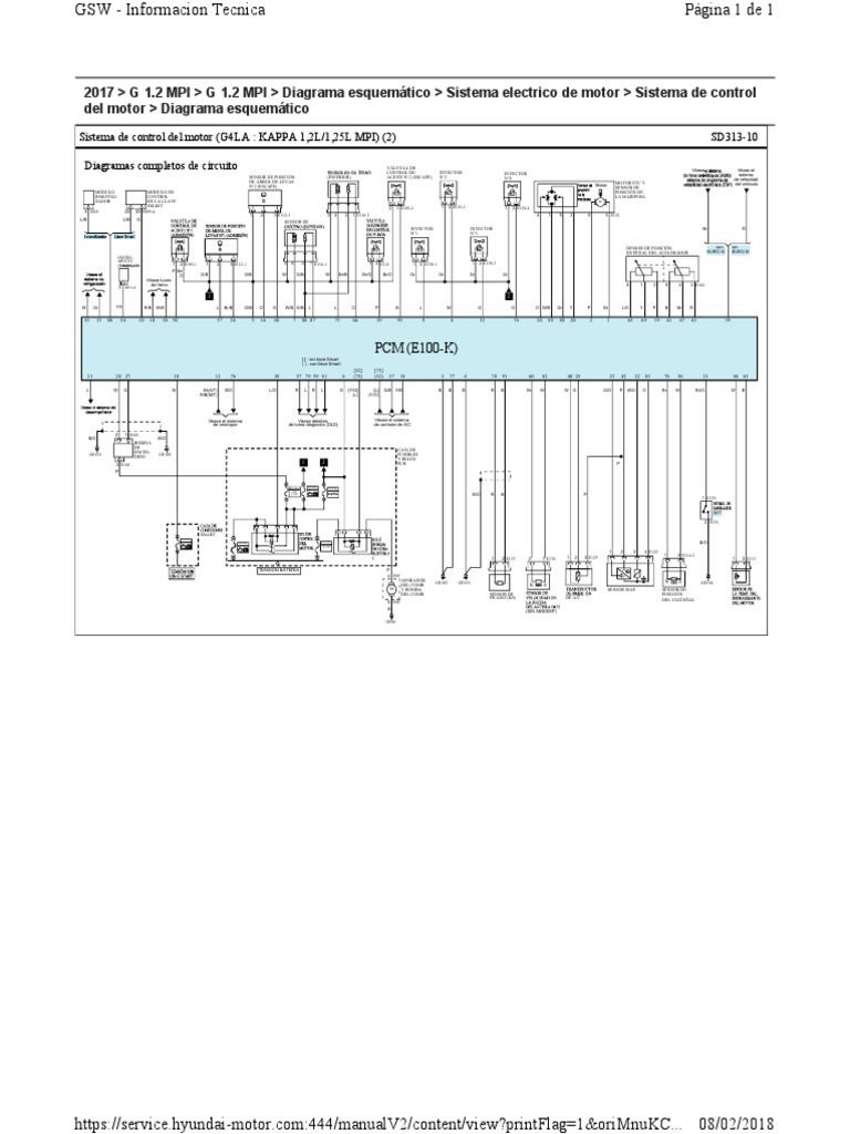 Wiring Diagram Grand I10 PDF Máquinas Tecnología del motor