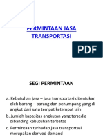 Permintaan Jasa Transportasi