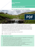 Sustainable Land Management and Land Restoration