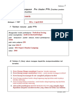 2 Contoh Isi Format Latihan PTK