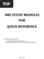 Sme Study Modules For Quick Reference PDF