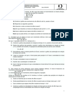 Ferramentas para Engenharia: Movimento Retilíneo Uniforme e Uniformemente Variado