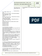 Avaliação - 3° Bimestre - 2° AA 2017 A - 09.10.2018