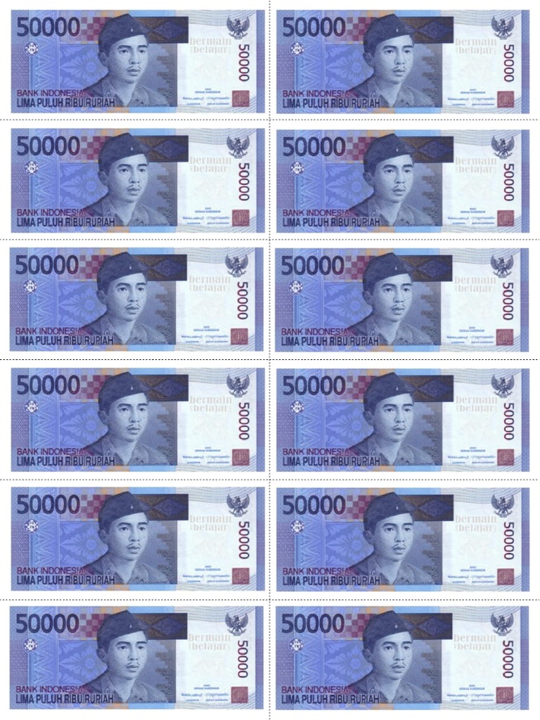 RP 50000 Uang Kertas Mainan PDF | PDF