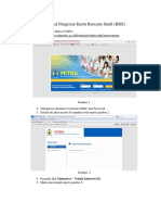 Tutorial Pengisian Kartu Rencana Studi Fix