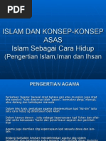 PENGERTIAN ISLAM, IMAN DAN IHSAN & KONSEP iSLAM SEBAGAI CARA HIDUP