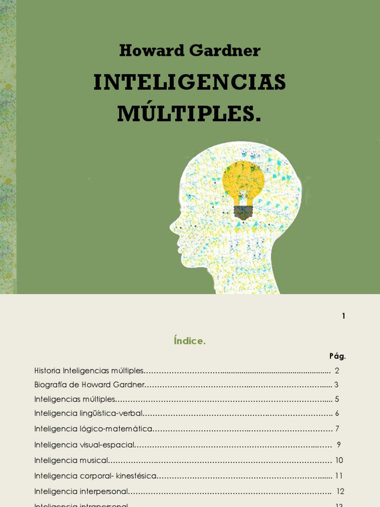compartir En consecuencia burbuja Libro Inteligencias Multiples | PDF | Ciencias del comportamiento |  Epistemología