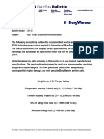 Turbocharger Actuator Service and Test Procedure