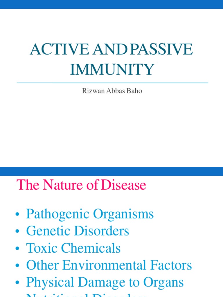 Active vs Passive Immunity: Understanding the Key Differences | PDF ...