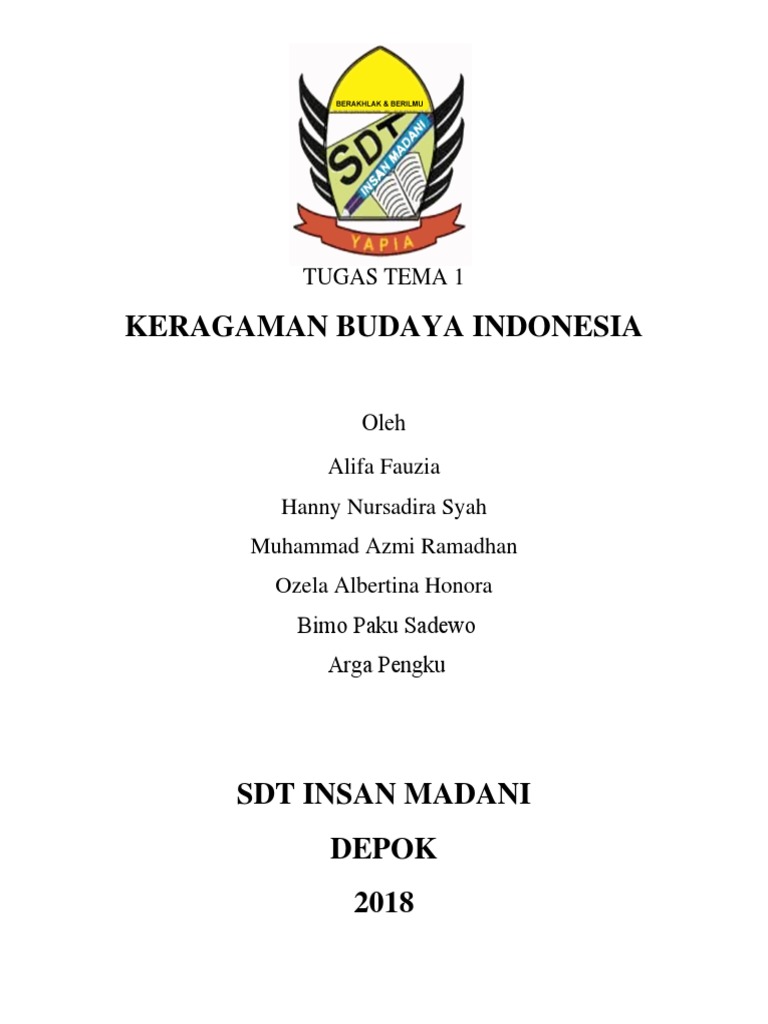 Keragaman Budaya di SDT Insan Madani | PDF | Perjalanan, image size:768x1024