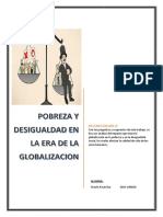 Pobreza y Desigualdad en La Era de La Desigualdad