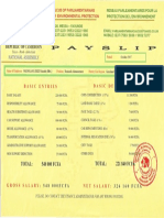 Falsified Assembly Payslip With Genuine Stamp