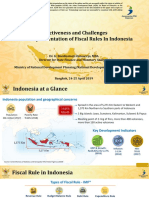Effectiveness and Challenges in The Implementation of Fiscal Rules in Indonesia