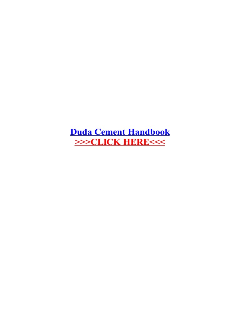 Pdfsecret.com PDF Duda Cement Handbook Wordpresscom | Cement | Building
