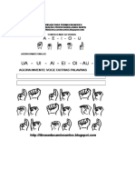 Atividades Com Vogais em Libras