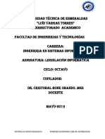 Modulo Legislaciòn Informatico