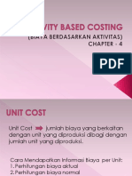 ACTIVITY BASED COSTING - CHAPTER 4