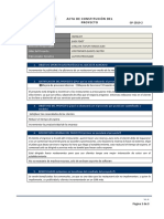 Acta de Constitución Del Proyecto - Plantilla