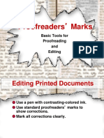 Proofreaders' Marks: Basic Tools For Proofreading and Editing