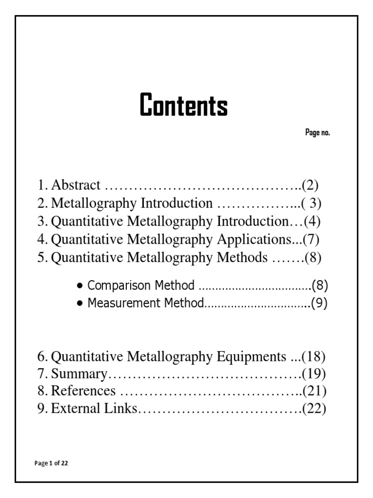 Quantitative Metallography PDF PDF Building Engineering Materials