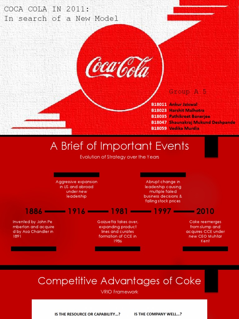 Coca Cola's Strategic Shift in 2011 | PDF | Coca Cola | Brand