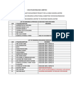 Crusteam Nigeria Limited: List of Drawings Approved As Received From Wizchino S/N Title/Description Remarks
