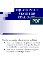 Equations of State For Real Gases