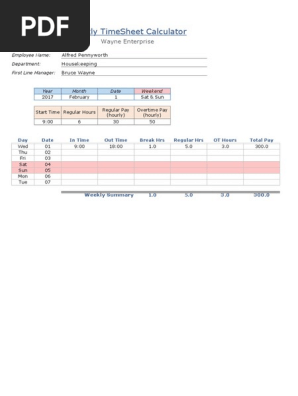 timesheet