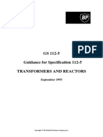 GS 112-5 Guidance For Specification 112-5 Transformers and Reactors