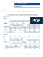 MSME Loan Application Form - Partnership - 1 Pager