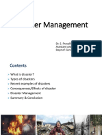 Disaster Management: Dr. S. Pravallika, Assistant Professor, Dept of Community Medicine, NMC