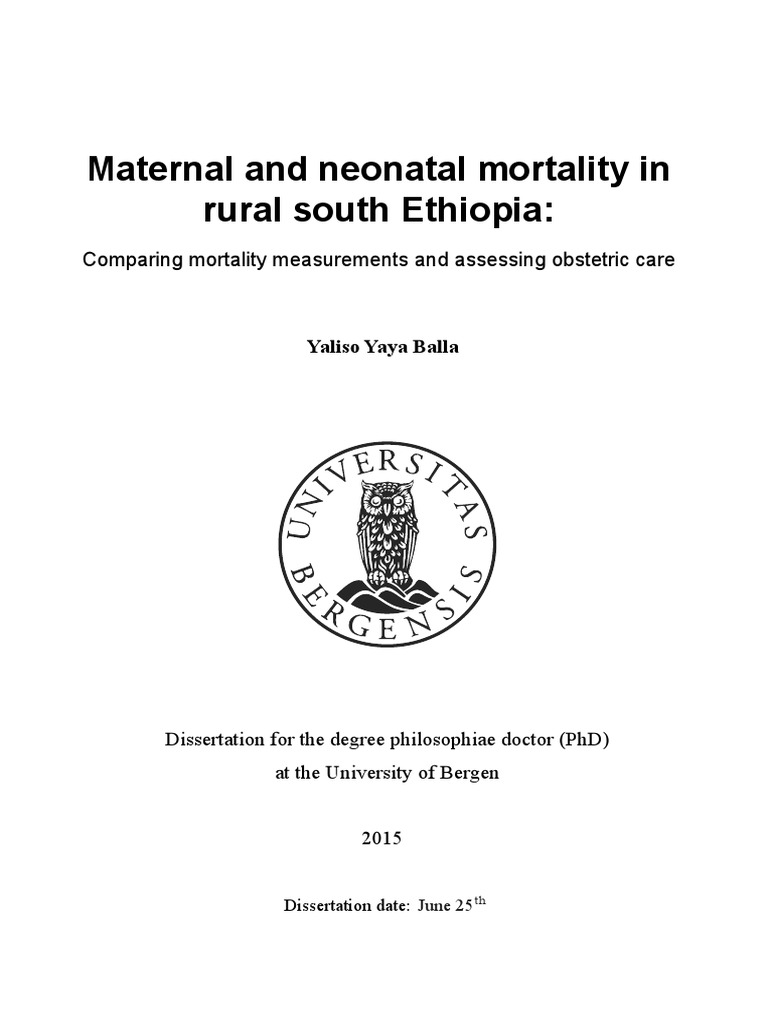Causes of maternal morbidity image