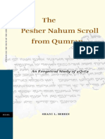 The Pesher Nahum Scroll From Qumran PDF