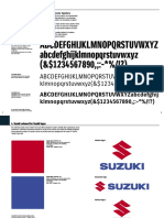 Panduan Huruf Dan Warna Sesuai CI Suzuki PDF