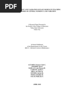 A Research Paper Presented To The Faculty of The College of Education Tarlac State University Tarlac City