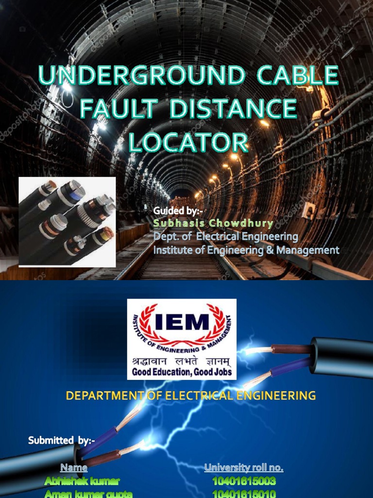 Underground Cable Fault Distance Locator PDF Arduino Electrical