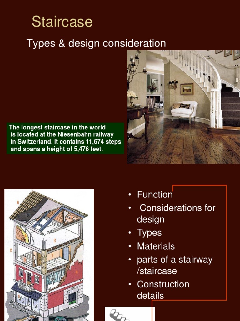 Staircase Design and Components Guide | PDF | Stairs | Architectural Design