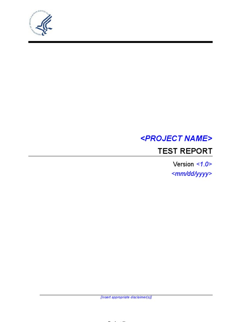 Test Report Template for Projects | PDF | Bracket | Document